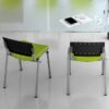 Chaise visiteur Flipper bleue – Image 3